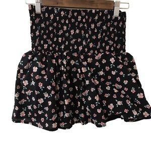 BP cotton modal smock ditsy floral mini skirt size Small